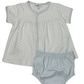 Blue Gingham Dots Diaper Cover Set Baby Sleepwear Magnolia Baby