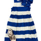 Blue Stripe Sleeveless Dress Girls Play Dresses Compagna Fantastica