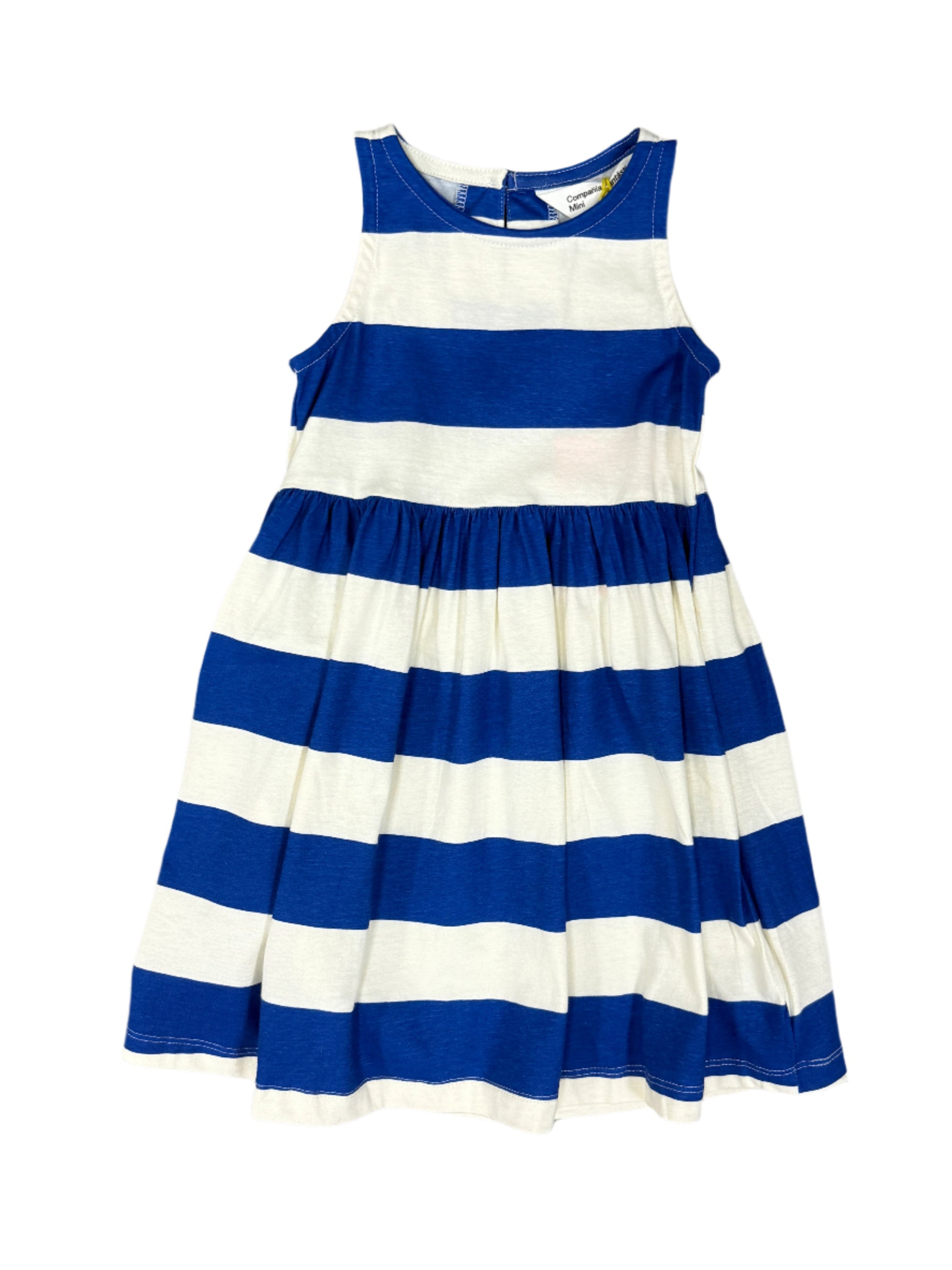 Blue Stripe Sleeveless Dress Girls Play Dresses Compagna Fantastica