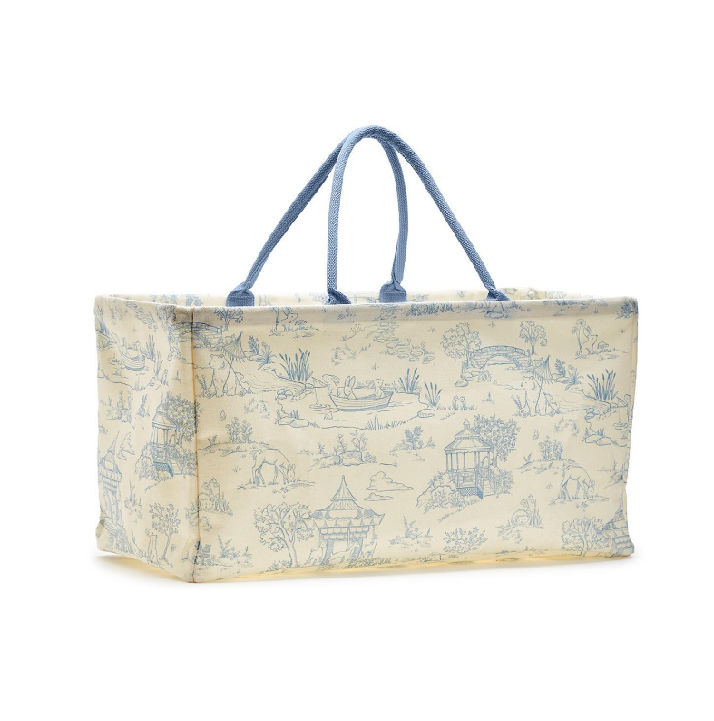 Blue Toile Hamper Kids Misc Accessories Two's Company   