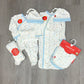 Blue Little Bitty Pretty One Kimono Set Baby Sleepwear Magnetic Me
