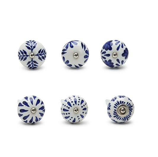 Blue & White Bottle Stopper Assorted Kitchen + Entertaining Two's Company   