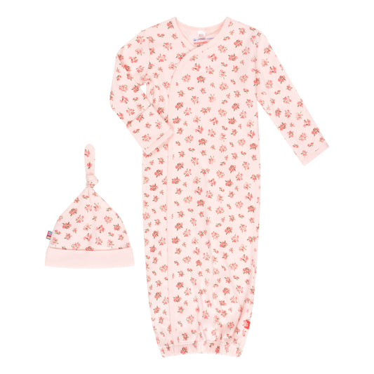 Bouquet De Fleurs Gown + Hat Baby Sleepwear Magnetic Me   