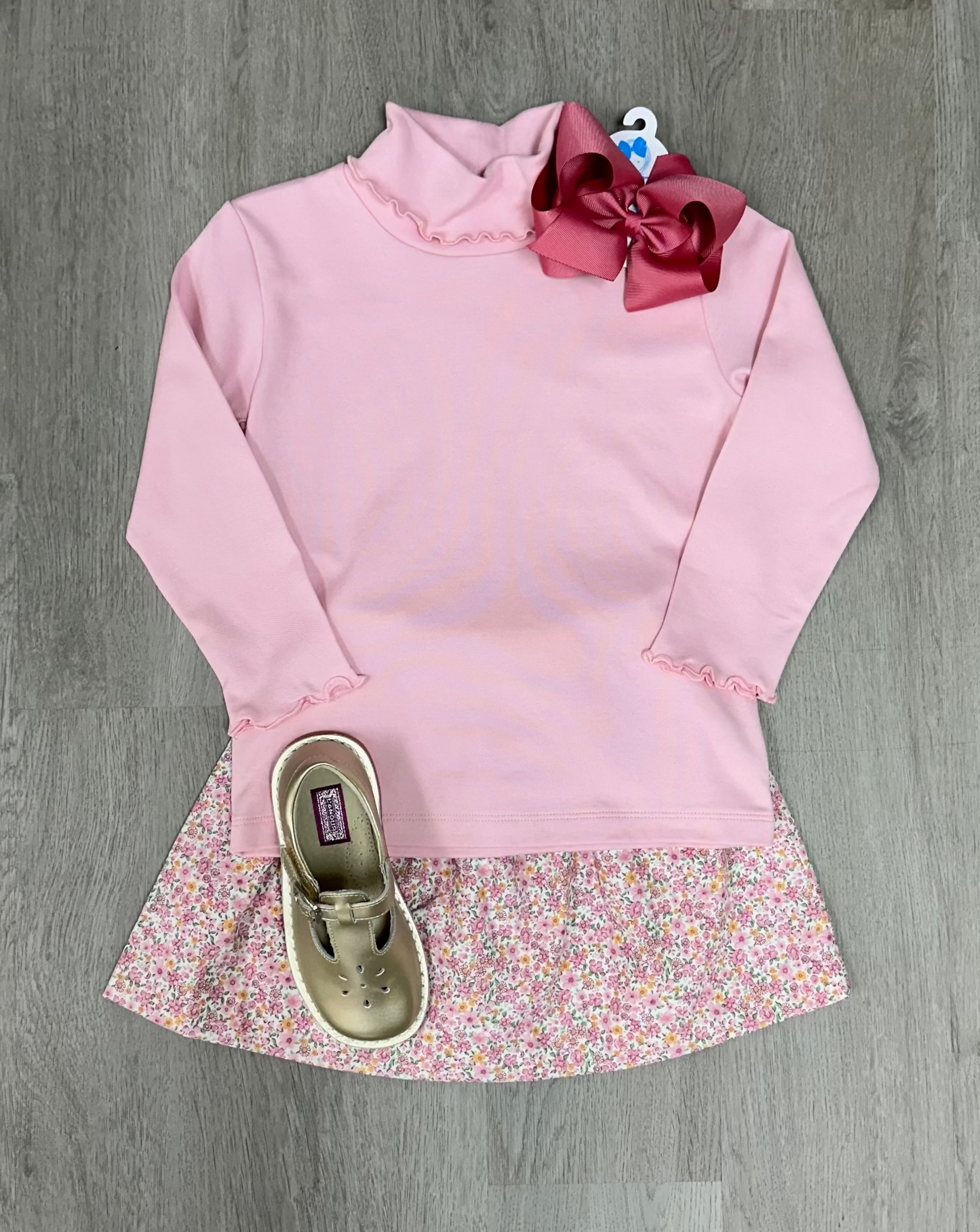 Bow Smocked Skirt - Oakleigh Floral Girls Skirts + Bloomers Little English   