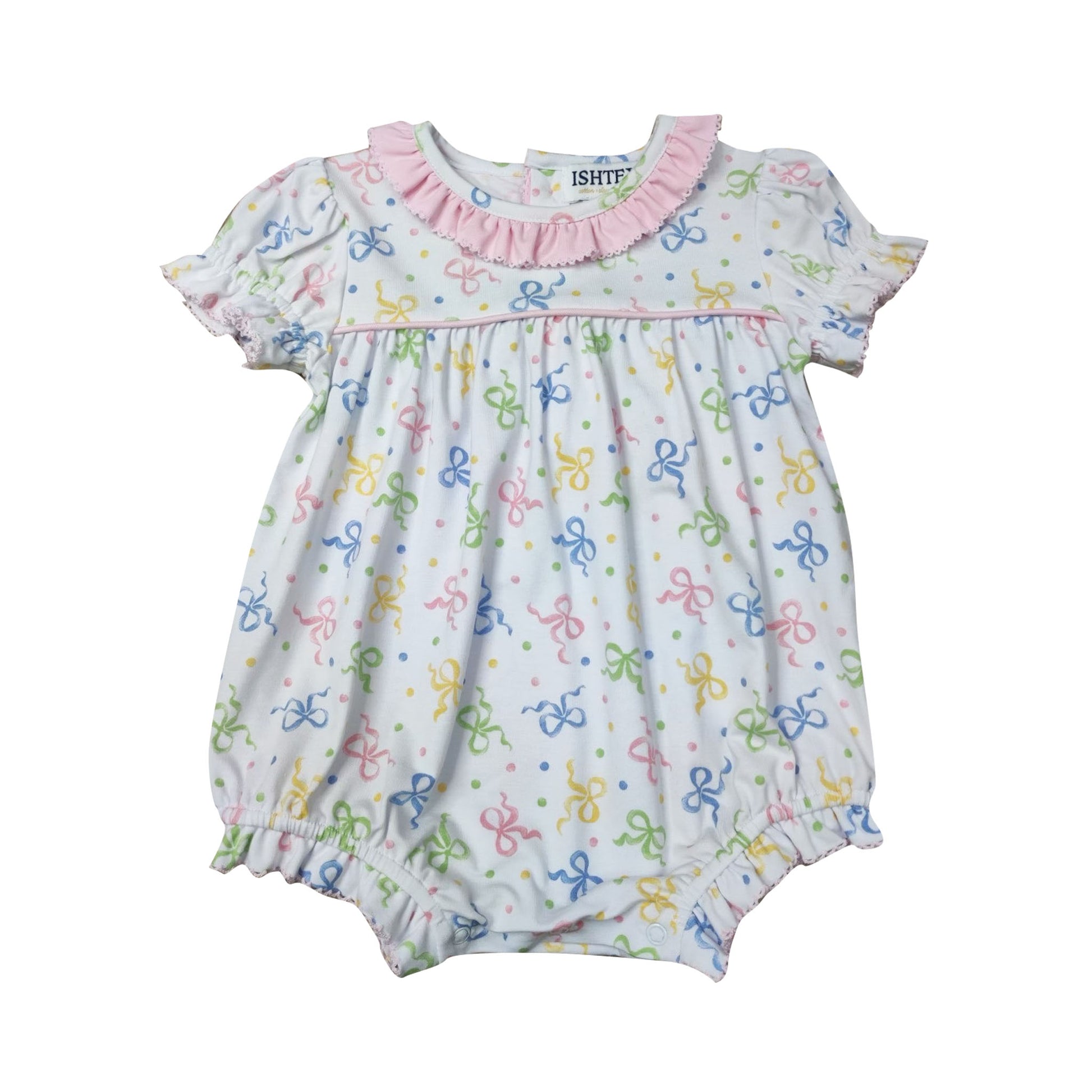 Bows Girl's Bubble Girls Bubbles + Rompers Ishtex