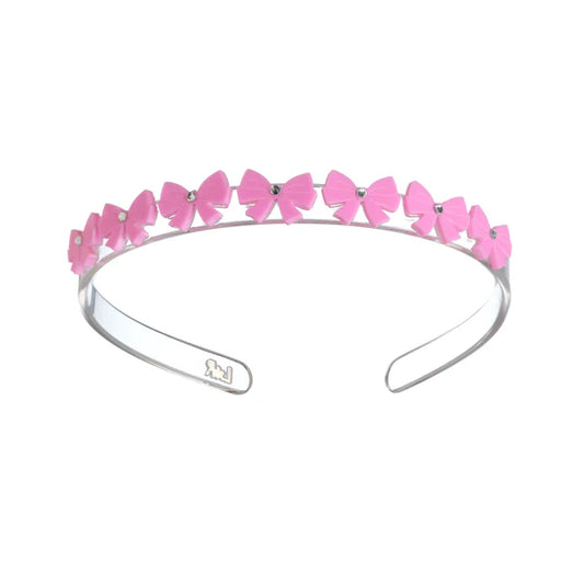 Bows Pink Headband Kids Hair Accessories Lilies & Roses