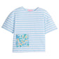 Boxy Tee - Frangipani Blue Girls Tops + Tees Bisby