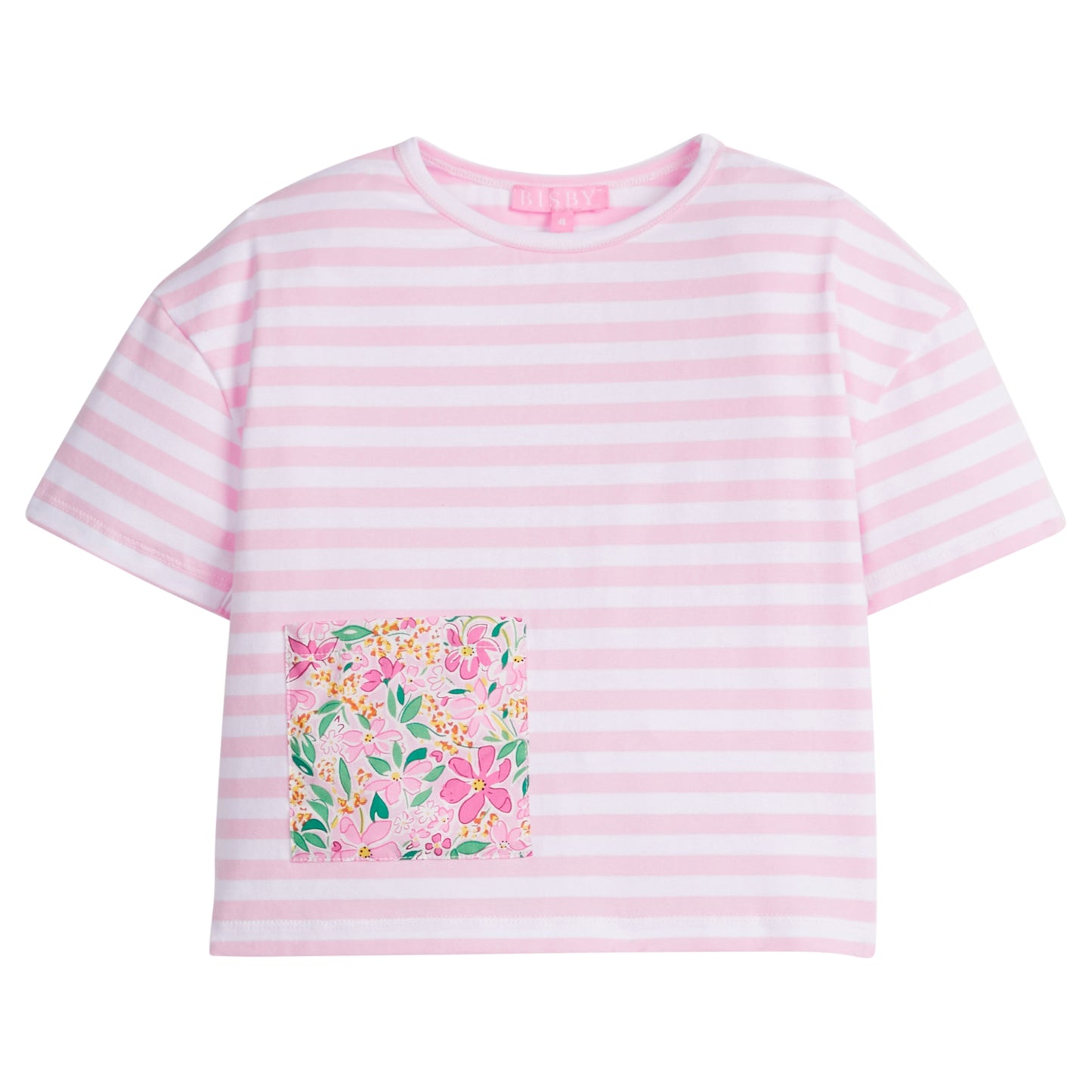 Boxy Tee - Frangipani Pink Girls Tops + Tees Bisby