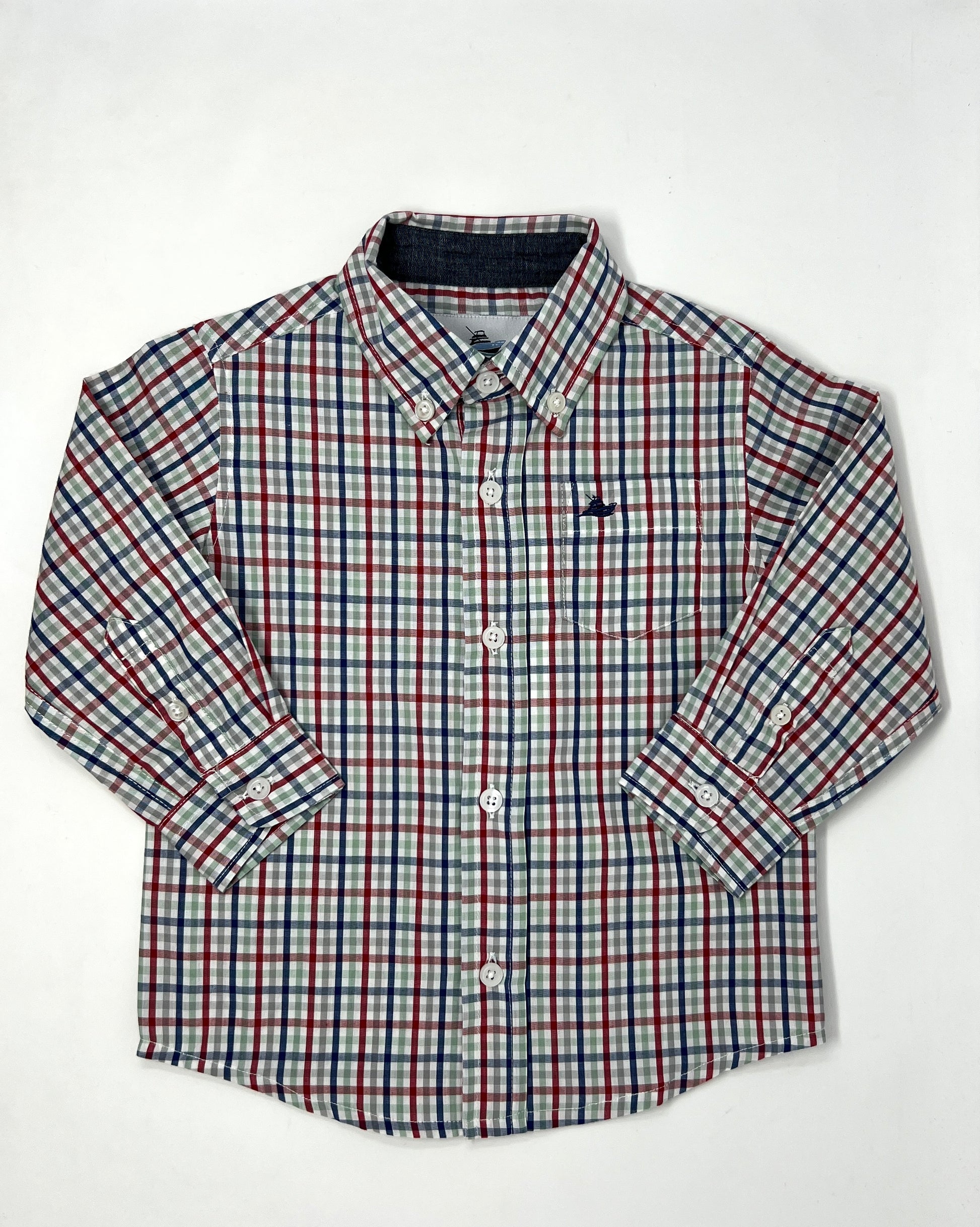 Boy's Dress Shirt - Blue/Red/Green Boys Shirts + Polos Southbound   