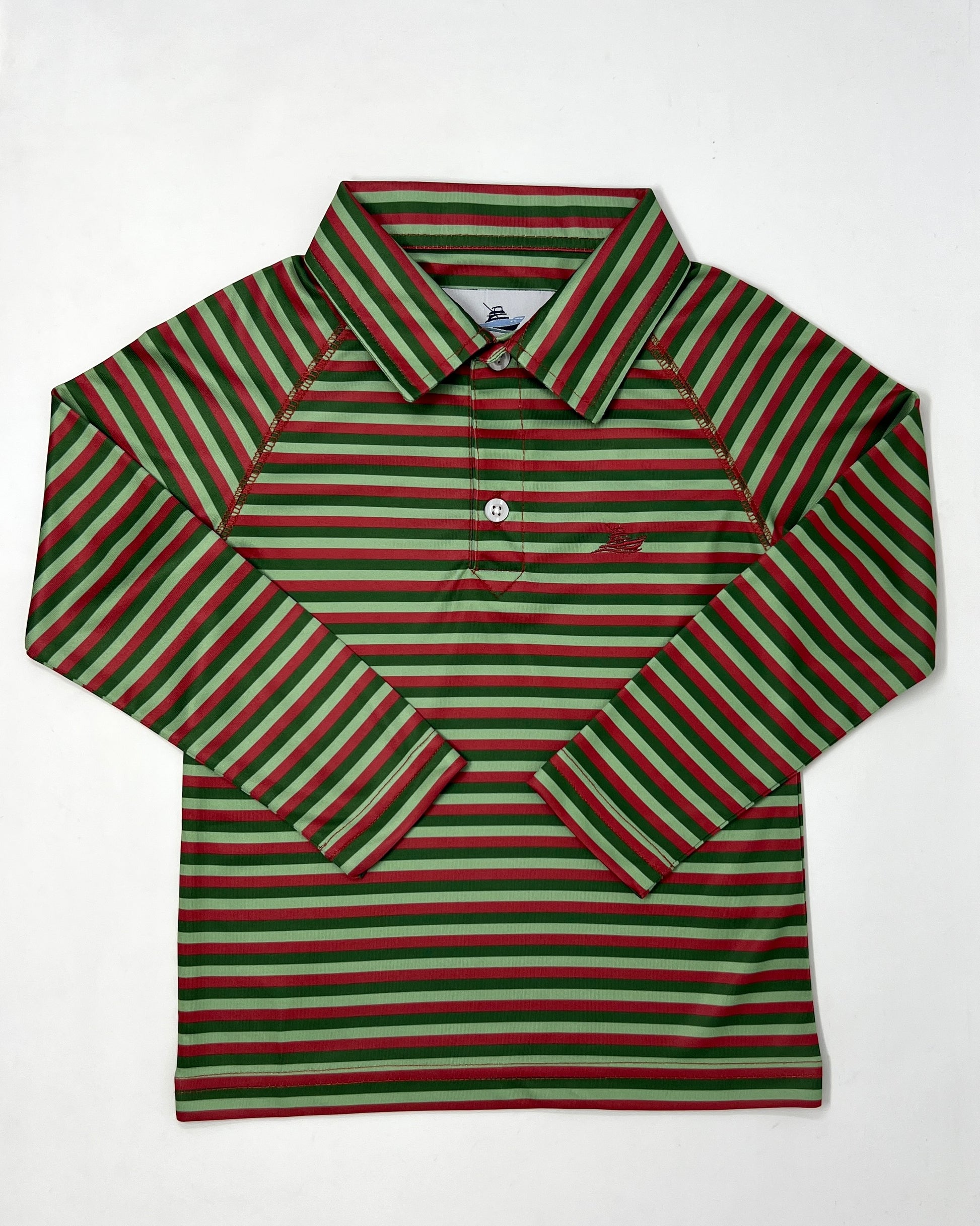 Boy's Polo - Red/Green Boys Shirts + Polos Southbound   