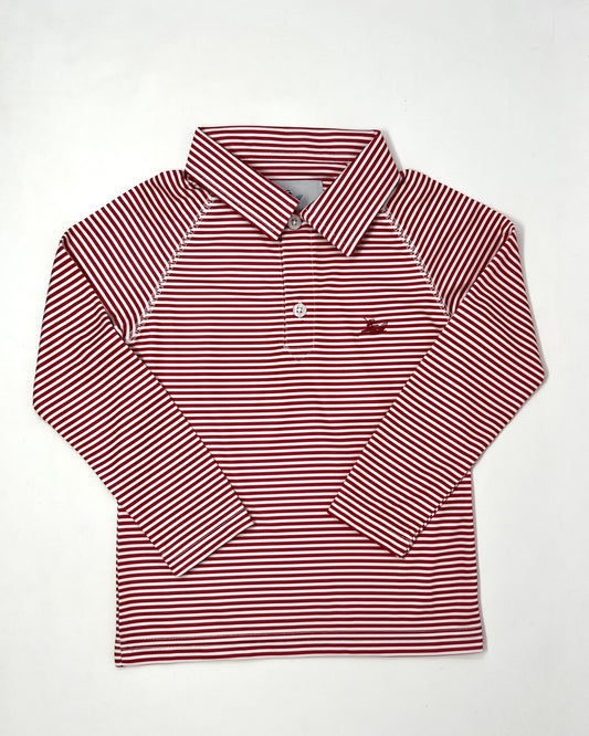 Boy's Polo - White/Red Boys Shirts + Polos Southbound   