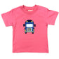 Boys S/S Shirt w/ Semi Truck - Salmon Boys Shirts + Polos Luigi
