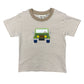 Boys S/S Shirt w/ Jeep - Sand/White Stripe Boys Shirts + Polos Luigi