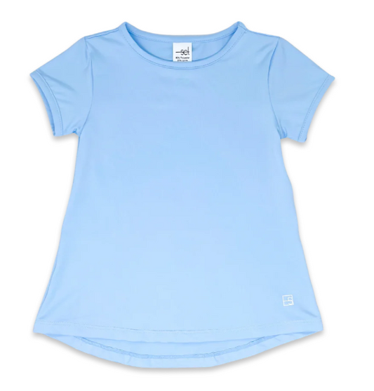 Bridget Basic Tee - Cotton Candy Blue Girls Tops + Tees Set Athleisure   