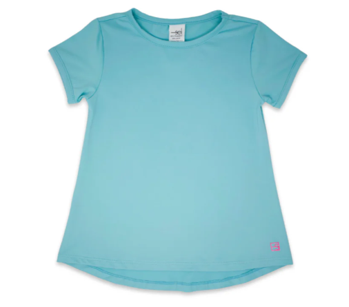 Bridget Basic Tee - Totally Turquoise Girls Tops + Tees Set Athleisure   