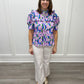 Brunch Date Top - Lavender Florals Tops Entro