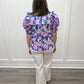 Brunch Date Top - Lavender Florals Tops Entro