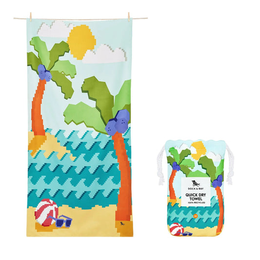 Kids Beach Towel - Build-A-Beach Textiles Dock & Bay