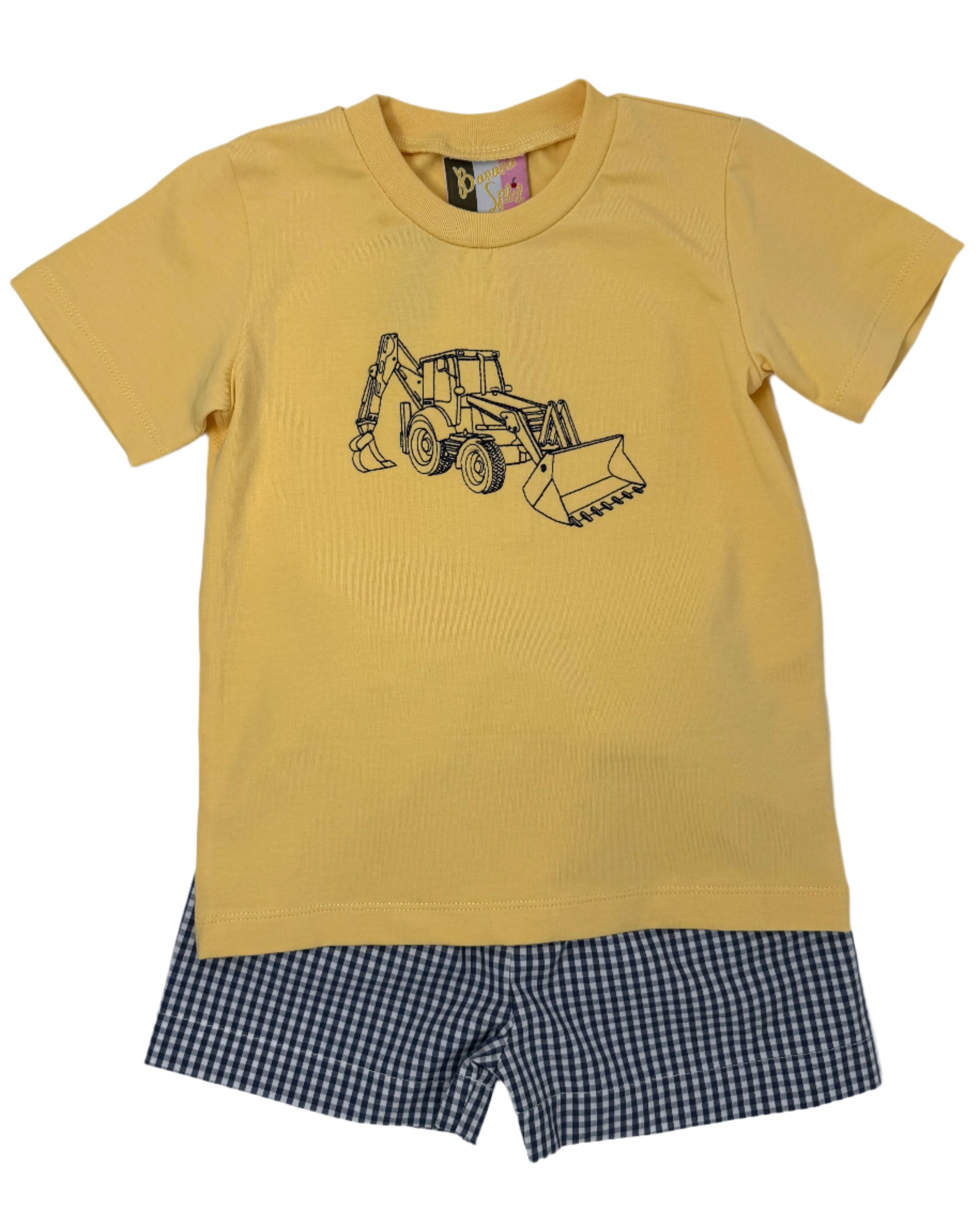 Bulldozer Boys Short Set Boys Sets Banana Split