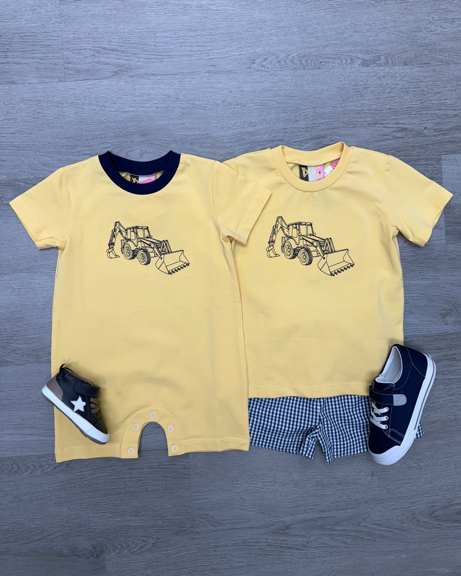 Bulldozer Boys Short Set Boys Sets Banana Split