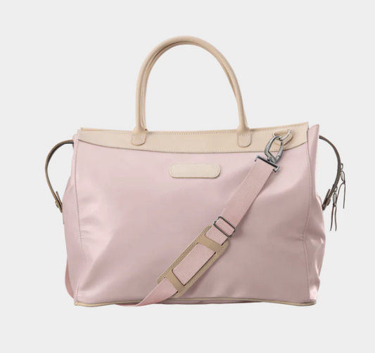 READY TO SHIP: Burleson Bag - Rose Coated Canvas