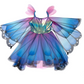 Blue Butterfly Twirl Dress w/ Wings & Headband Kids Jewelry Great Pretenders   