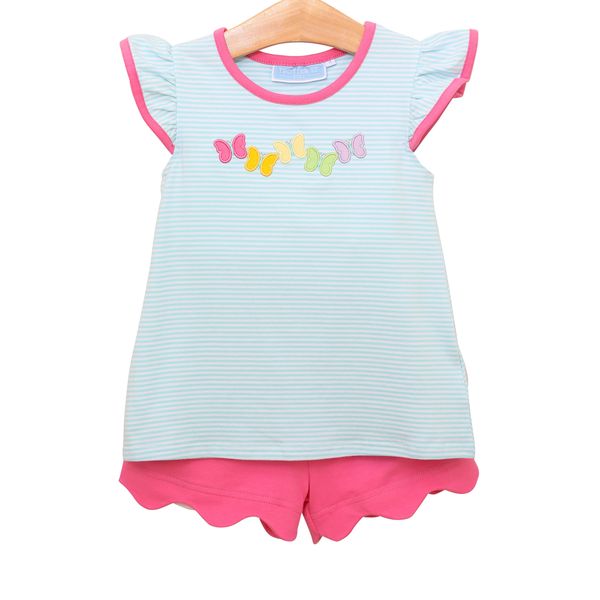 Butterfly Short Set Girls Sets Trotter Street Kids
