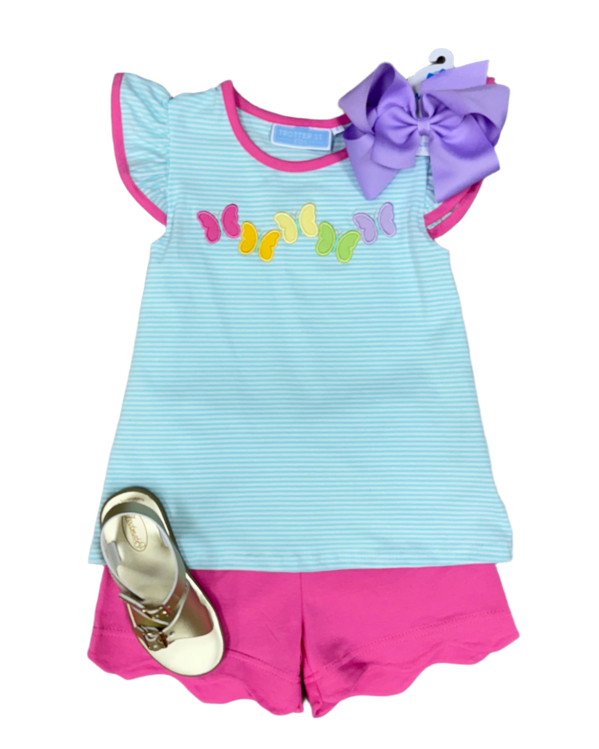 Butterfly Short Set Girls Sets Trotter Street Kids