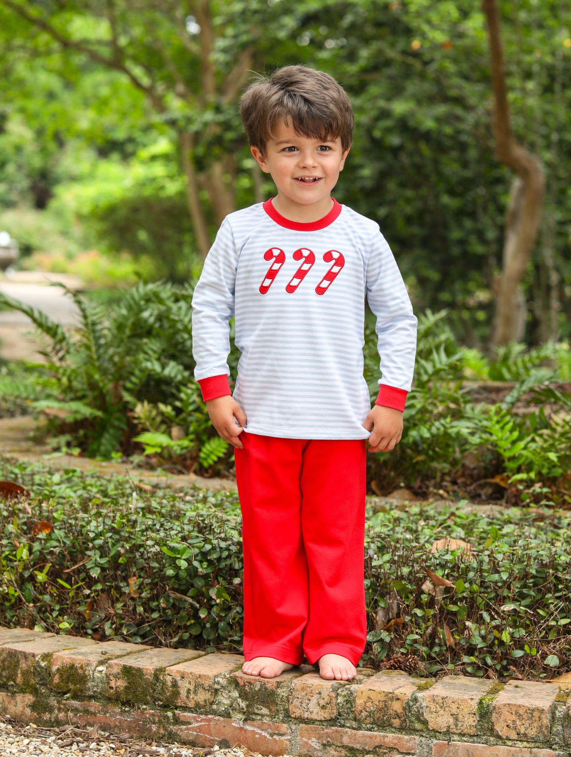 Candy Cane Pants Set Boys Sets Trotter Street Kids   