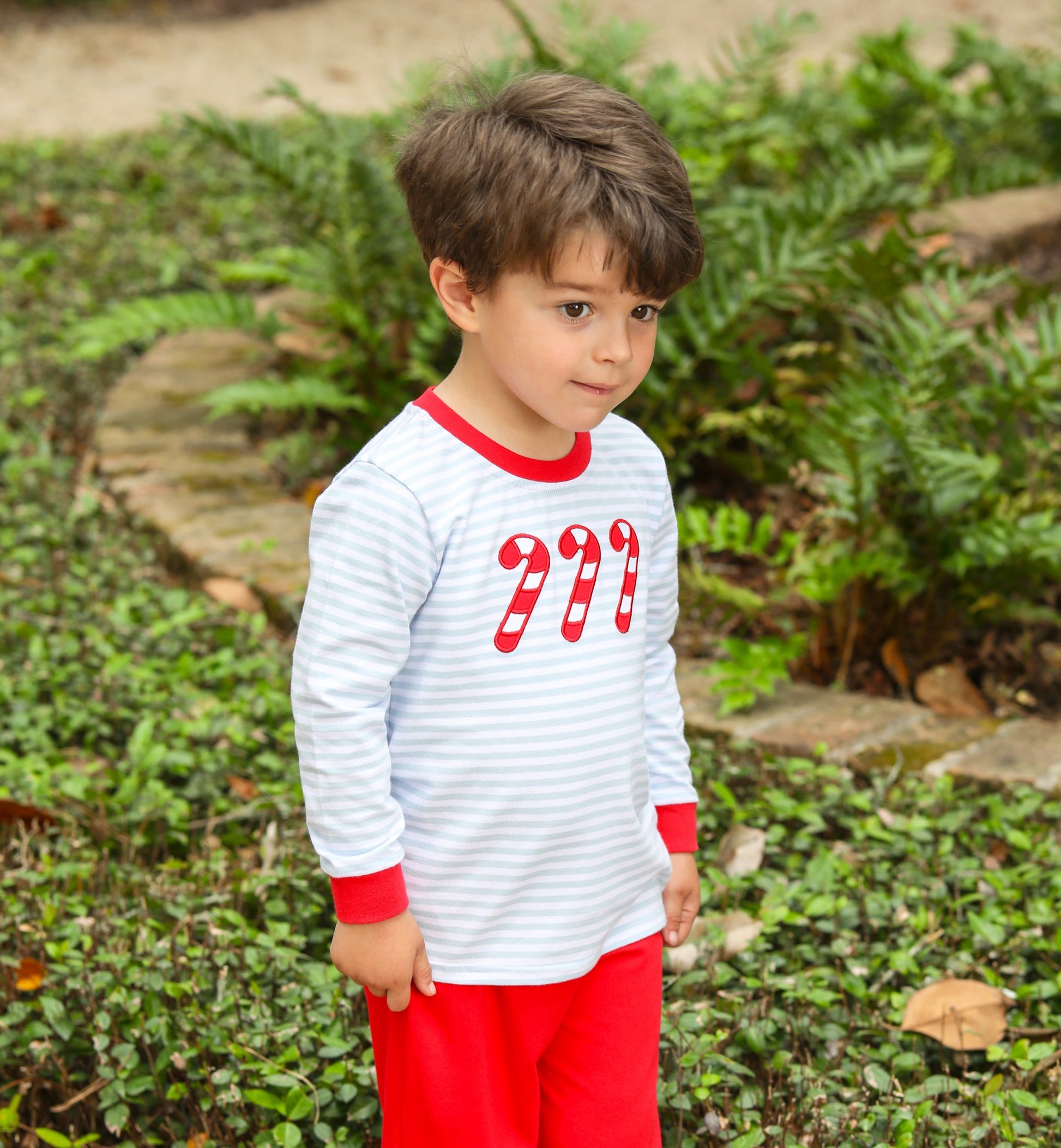 Candy Cane Pants Set Boys Sets Trotter Street Kids   