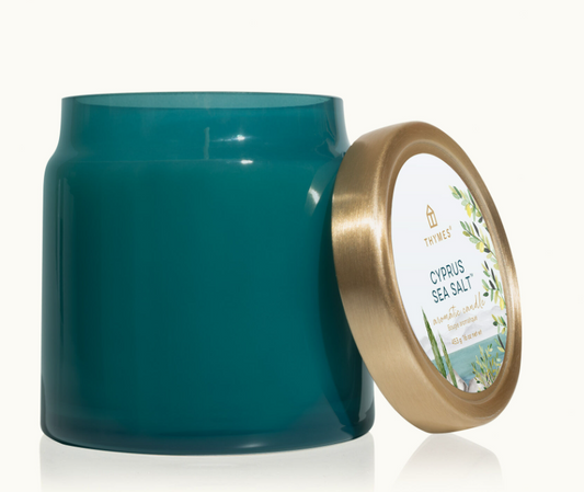 Cyprus Sea Salt Statement Poured Candle Candles Thymes   