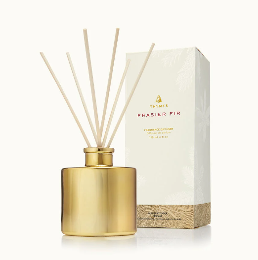 Frasier Fir Gilded Gold Petite Diffuser Seasonal Thymes   