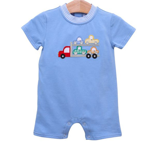 Car Hauler Romper Boys Bubbles + Rompers Trotter Street Kids