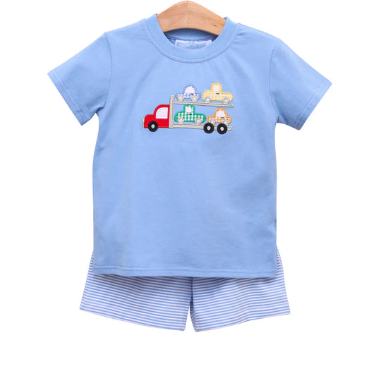 Car Hauler Short Set Boys Sets Trotter Street Kids