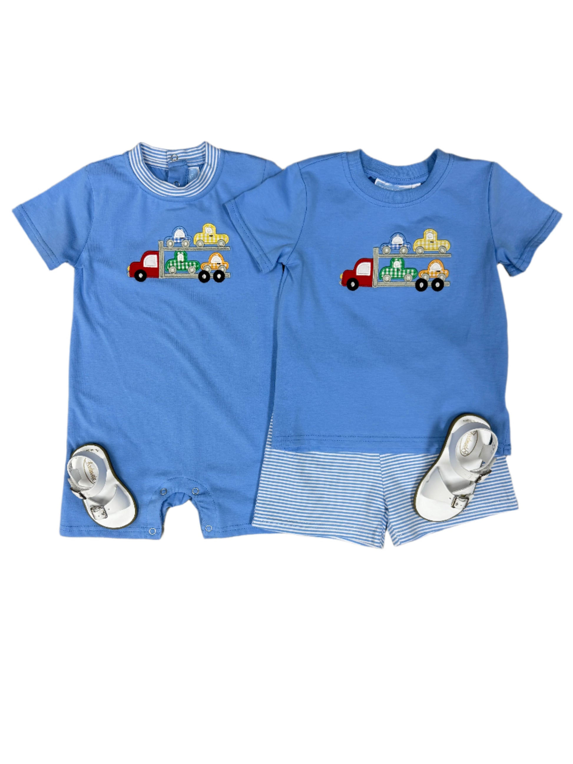Car Hauler Short Set Boys Sets Trotter Street Kids