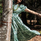 Caroline Dress - Moss Green Short Dresses Sohana   