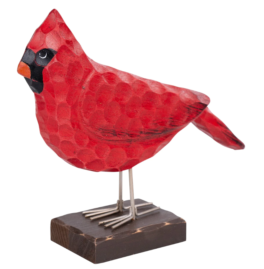 Carved Red Bird Home Decor Glory Haus   