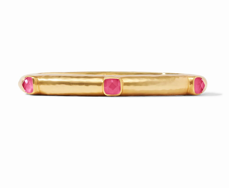 Catalina Hinge Bangle Iridescent Raspberry Bracelets Julie Vos   