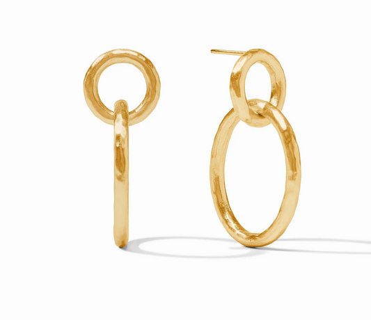 Catalina Link Earring - Gold Earrings Julie Vos   