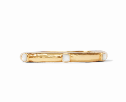 Catalina Hinge Bangle - Mother of Pearl Necklaces Julie Vos   