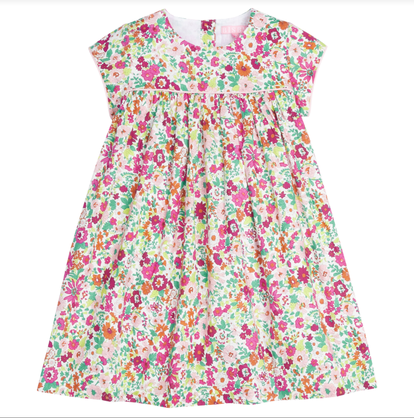 Charlotte Dress - Magenta Flora Girls Occasion Dresses Bisby   