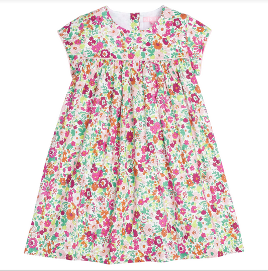 Charlotte Dress - Magenta Flora Girls Occasion Dresses Bisby   