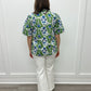 Chase Flounce Sleeve Top - Green Ikat Tops Mudpie