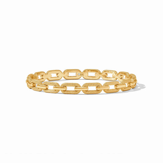 Cheval Paperclip Bangle - Gold - Medium Bracelets Julie Vos