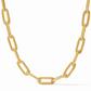 Cheval Paperclip Link Necklace - Gold Necklaces Julie Vos   