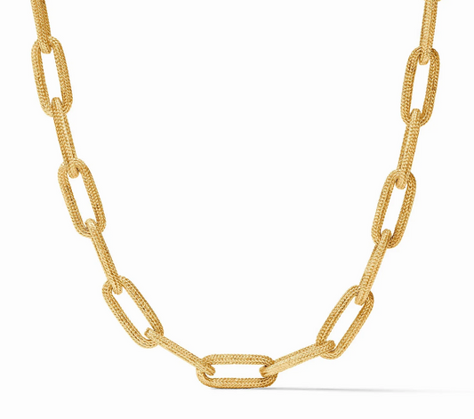 Cheval Paperclip Link Necklace - Gold Necklaces Julie Vos   