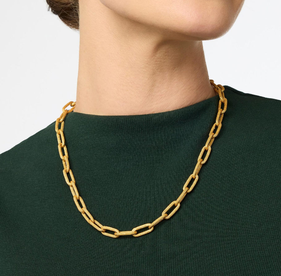 Cheval Paperclip Link Necklace - Gold Necklaces Julie Vos   