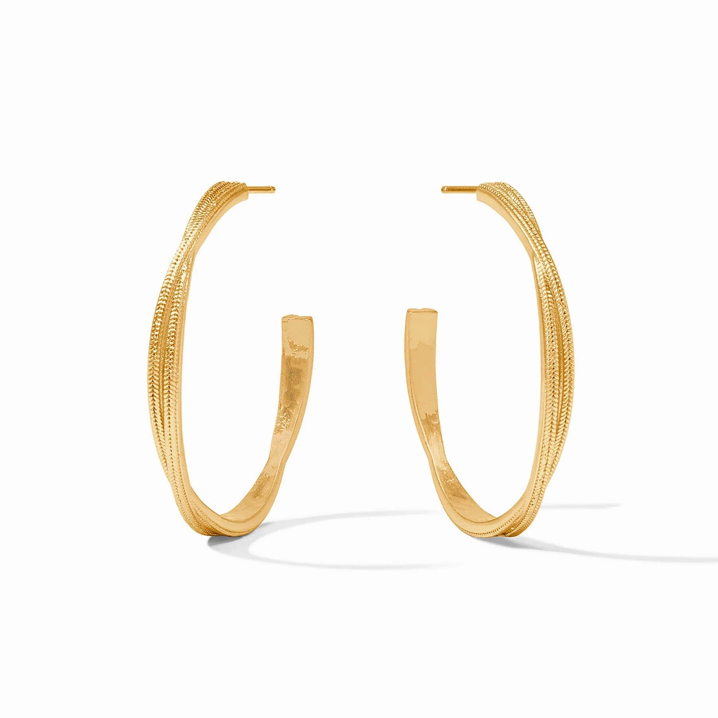 Cheval Twist Hoop - Gold - Large Earrings Julie Vos