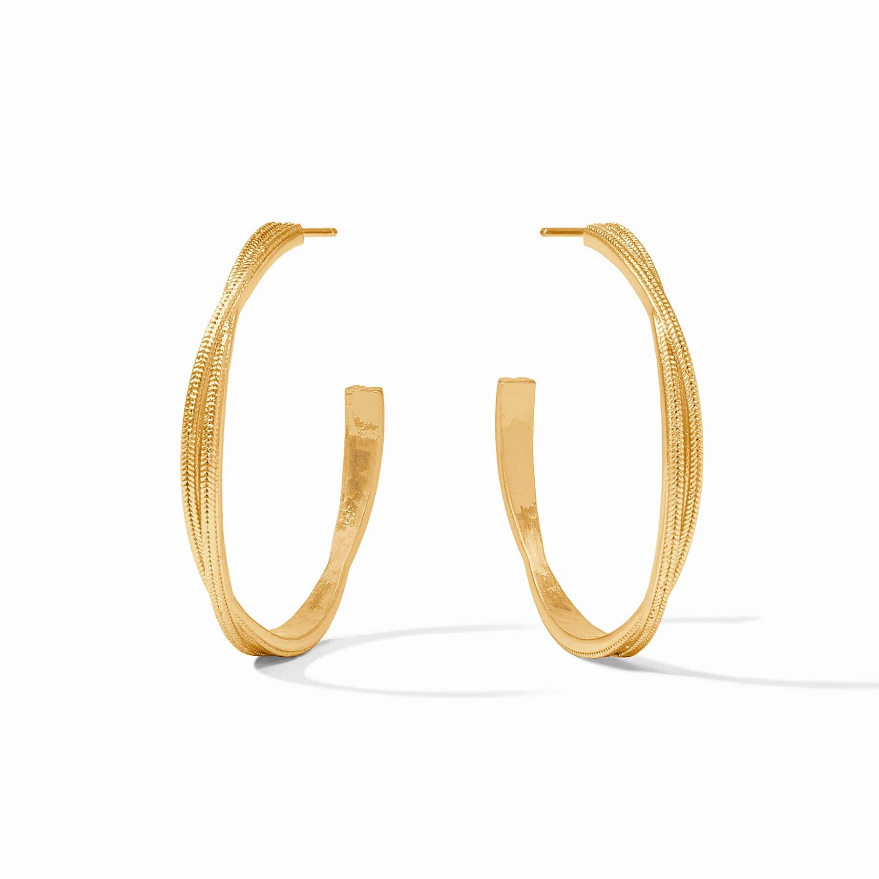 Cheval Twist Hoop - Gold - Large Earrings Julie Vos