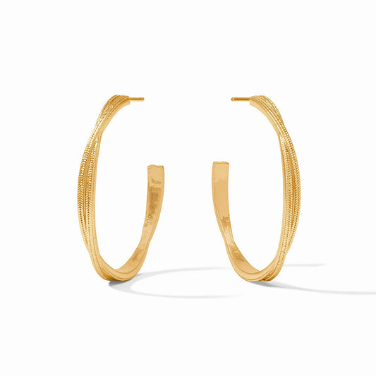 Cheval Twist Hoop - Gold - Large Earrings Julie Vos